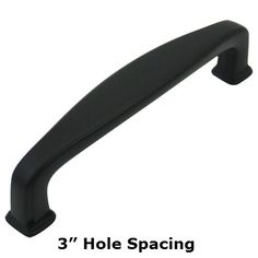 S Shape Kitchen Cabinet Handles Furniture Hardware Cosmas 4389fb Flat Black Cabinet Pull