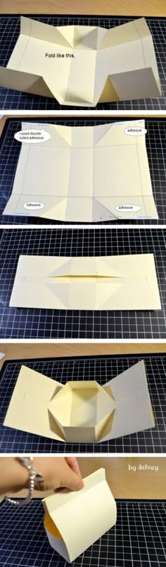 Pillow Box DIE CUT AND SCORED x10 Assorted Colours