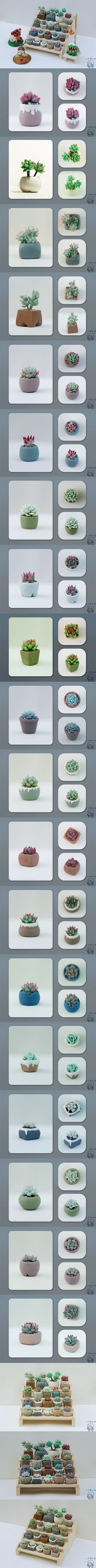 /yannarra/ - Oo! Maybe I'll commission some polymer succulents!