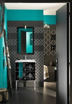 56 Best Teal Color S Images On Pinterest In 2018 Paint Colors Astounding Moroccan Bathroom Furniture Unique 63 From Delpha With Turquoise Wall