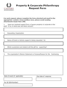 sponsorship request form template