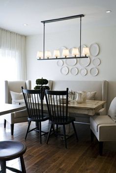 151 Best Dining Room Images On Pinterest Kitchen Lunch Banquette Bench With I O Metro S Ivory Leather The Color