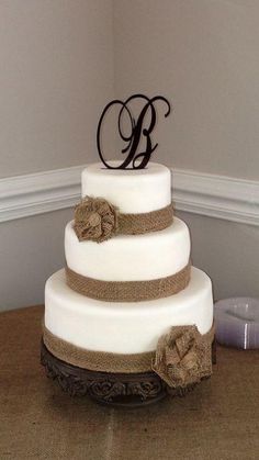Burlap Ribbon With Handmade Flower Accents Burlap Ribbon With Handmade Flower Accents