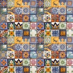 Hand Painted Decorative Tiles Glamorous 100 Hand Painted Talavera Mexican Tiles 2"x2" Wall Tiles Tile 2018 Hand Painted Decorative Tiles Fair 100 Hand Painted Talavera Mexican Tiles 2"x2" Wall Tiles Tile Design Inspiration