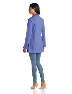 Neon Buddha Womens Loose Fit Jacket Female Long Sleeve Cardigan with Cowl Neck and Big Buttons