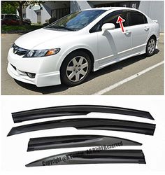 Honda Accord 4dr 03-07 UV CAR SHADES WINDOW SUN BLINDS PRIVACY GLASS TINT BLACK