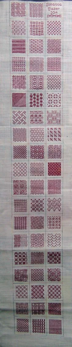 Blackwork Sampler Bordado Kit-Corazón
