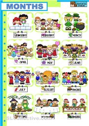 months of the year calendar