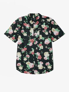 SUPREME PAINTED FLORAL RAYON SHIRT PURPLE S M L XL FW17 2017 BUTTON UP LS GREEN