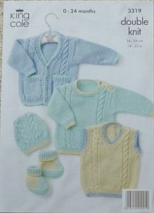 Babies Jacket Jumpers DK Knitting Pattern | Baby sweaters Babies Jacket Jumpers DK Knitting Pattern | Baby sweaters