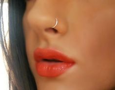 Small Gold Nose Ring 14k Filled 24 22 20 18 Gauge Tiny Fake Nose Ring Hoop Piercing