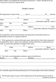 sample memorandum of agreement templates forms pinterest simple contractor agreement