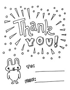 free printable thank you cards black and white