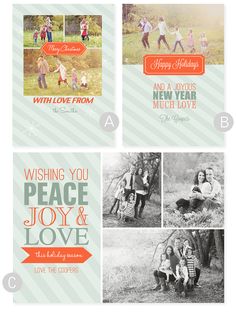 free christmas card photo templates