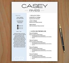 9 best resumes cv templates images on pinterest curriculum stylish resume templates free