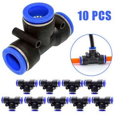 Color : PD12 02, Size : Standard Self-drive tool 10pcs Hose Tube T Shape Tee Air Fitting 1//4 1//8 3//8 1//2BSPT Male Thread 3 Way Pipe Coupler Pneumatic Connector 10mm 8mm 6mm 12mm