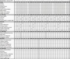 chore chart template free download