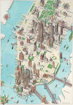 birds eye map of manhattan travel hottipstravel
