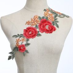 Blanc Papillon Venise Col Dentelle Polyester Sewing Trim Applique Patch À faire soi-même