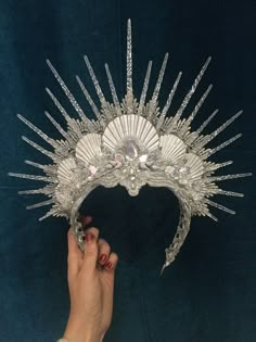 ARCTIC SIREN HALO Mermaid Crown Icequeen Tiara Headpiece Crowns, Costumes, Rave, Mermaid Crown, Mermaid Costume, Headpiece, Tiaras And Crowns, Mermaid