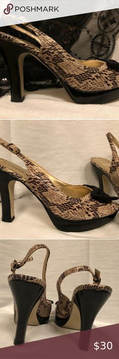 Mossimo 9.5 Vivian Shoes Pumps Snake Skin Print Teal Sold Out