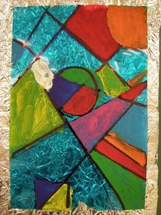 Watercolor Paint On Cellophane Stained Glass Effect Watercolor Paint On Cellophane Stained Glass Effect