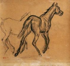 HORSE RACING CARTOON DRAWING REPRODUCTION ART PRINT A1 A2 A3 A4