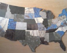United States Wall Art usa map metal wall art - 48" wide - 3 separate pieces - choose United States Wall Art usa map metal wall art - 48" wide - 3 separate pieces - choose