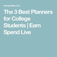 best planners for college student