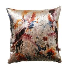 43 cm x 43 cm / / 17 x 17 Perfecthome Textiles Pink With Contemporary Silver Metallic Shimmer Cushion Cover/ /