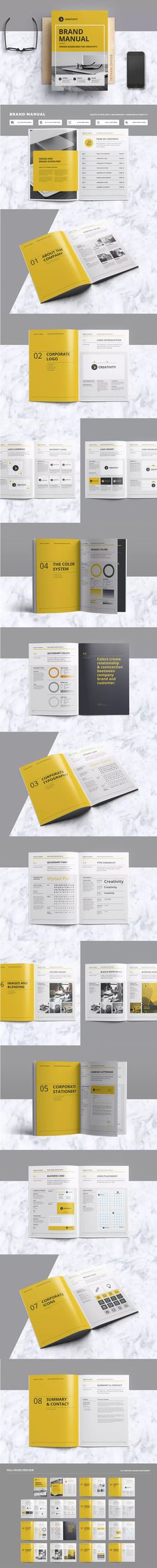 Brand Manual Brand manual, Brochure template and Brochures - business manual template Brand Manual Brand manual, Brochure template and Brochures - business manual template