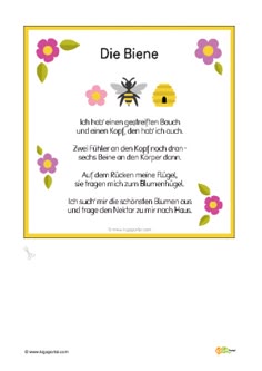 Bienen Fingerspiel Bienen Fingerspiel