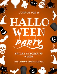 71 best halloween party flyer templates images halloween party kids halloween party flyers