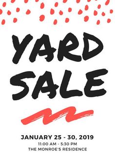 garage sale flyer template word