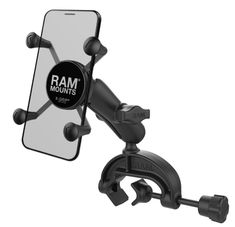 RAM-B-121-202U Yoke Clamp Mount with Double Socket Arm and Round Base Adapter RAM MOUNTS