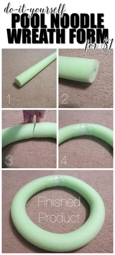 Dollar Store Crafts » Blog Archive » Tutorial: Pool Noodle Wreath