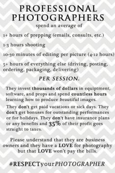 photography price list session packages pricing sheet chalkboard