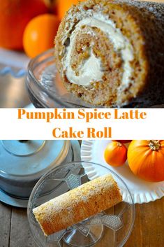 A perfect Pumpkin Roll wrapped around creamy Latte filling, oh yes, make a Pumpkin Spice Latte Cake Roll and you won't miss the PSL when it goes away. Sweets Recipes, Dessert Recipes Easy, Spice Recipes