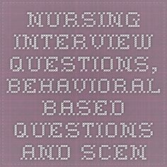 situational nursing interview questions