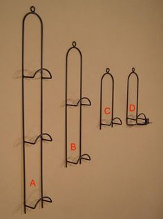 Wrought iron horizontal plate racks sale