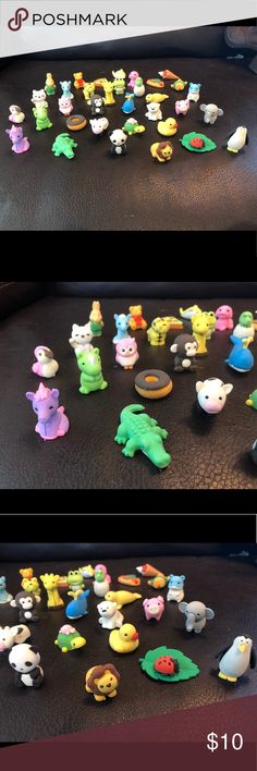 fast food erasers all about erasers pinterest 34 count cute animal food erasers this adorable bundle includes 34 pieces of animal and
