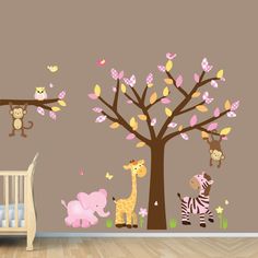 Anthony Anthwan Aanthwan On Pinterest Jungle Wall Decal Nursery Decals Monkey Pink Yellow Zebra Stickers