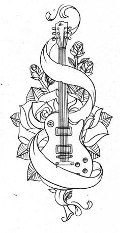old guitar by nevermore ink on deviantart parchment old guitar by nevermore ink on deviantart parchment