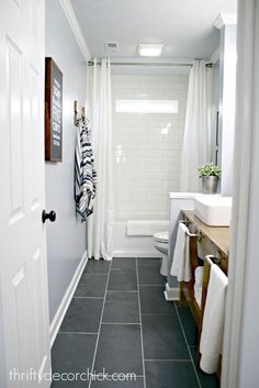 How To Tile A Bathroom Floor It's Done 12X24 Tile Slate And New A Bathroom Review How To Tile A Bathroom Floor It's Done 12X24 Tile Slate And Interesting A Bathroom Inspiration Design