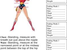 measurements for weight loss chart