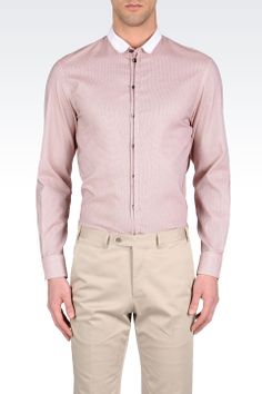 NUOVA linea uomo Emporio a maniche lunghe Check Camicia Smart Casual Formale