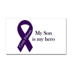 001 Just Breath Cystic Fibrosis or Cancer Ribbon Car Decal 001 Just Breath Cystic Fibrosis or Cancer Ribbon Car Decal