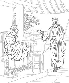 Jesus Calls Matthew Coloring Page From Mission Period Category Select 30225 Printable Crafts Of Cartoons Nature Animals Bible And Many More