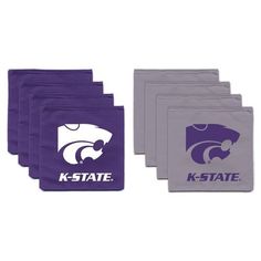 Wild Sports NCAA College TCU Horned Frogs Purple Authentic Cornhole Bean Bag Set 4 Pack