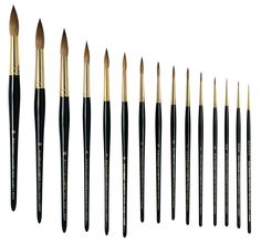 Tabletop Miniature Kolinsky Paint Brush Set Tabletop Miniature Kolinsky Paint Brush Set